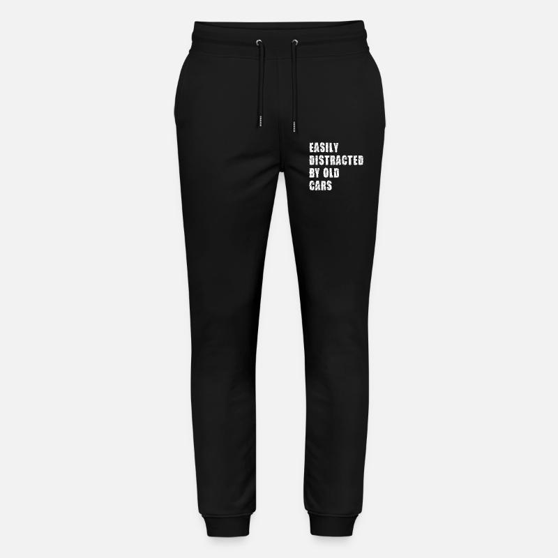 Distrait par de vieilles voitures - Pantalon de jogging bio MOVER Stanley/Stella unisexe - noir