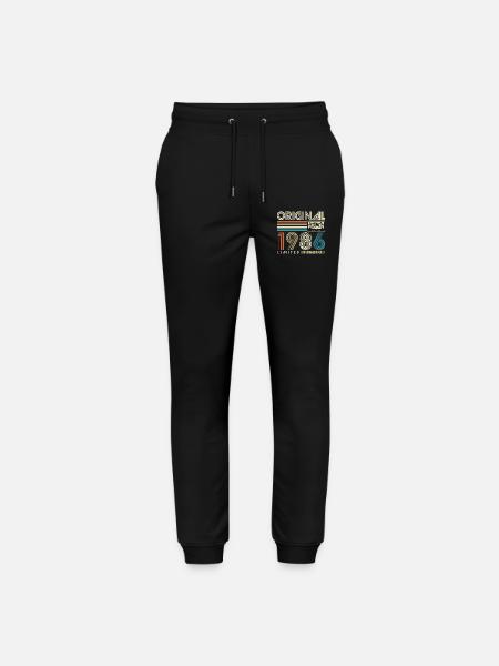 40e anniversaire Rétro Cadeau 1986 - Pantalon de jogging bio MOVER Stanley/Stella unisexe - noir