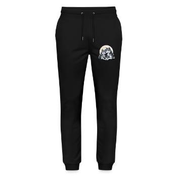 Wolf Paar Liebe Valentinstag - Stanley/Stella Unisex Bio Jogginghose Mover  - Schwarz - Vorne - Marisol (170cm) & Nik (191cm)