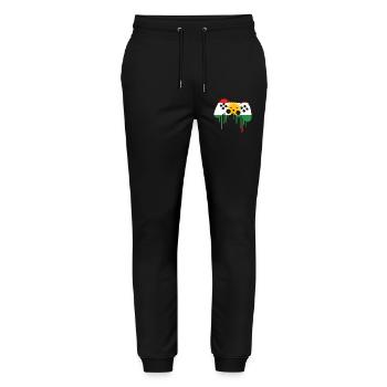 Kurdish gaming flag - Stanley/Stella Mover Unisex Organic Jogging Trousers - black - Front - Marisol (170cm) & Nik (191cm)