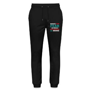 N’ayez crainte, KFZ-Meister est là Tenue - Pantalon de jogging bio MOVER Stanley/Stella unisexe - noir - Devant - Marisol (170cm) & Nik (191cm)
