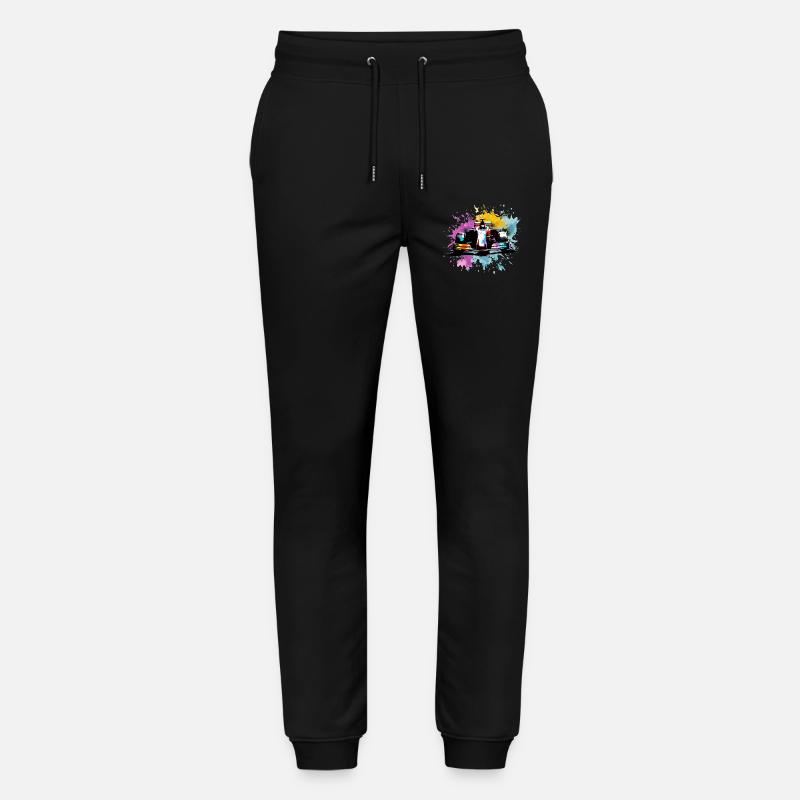 Bunte Splash Art Rush Rennfahrer-Rennen - Stanley/Stella Unisex Bio Jogginghose Mover  - Schwarz