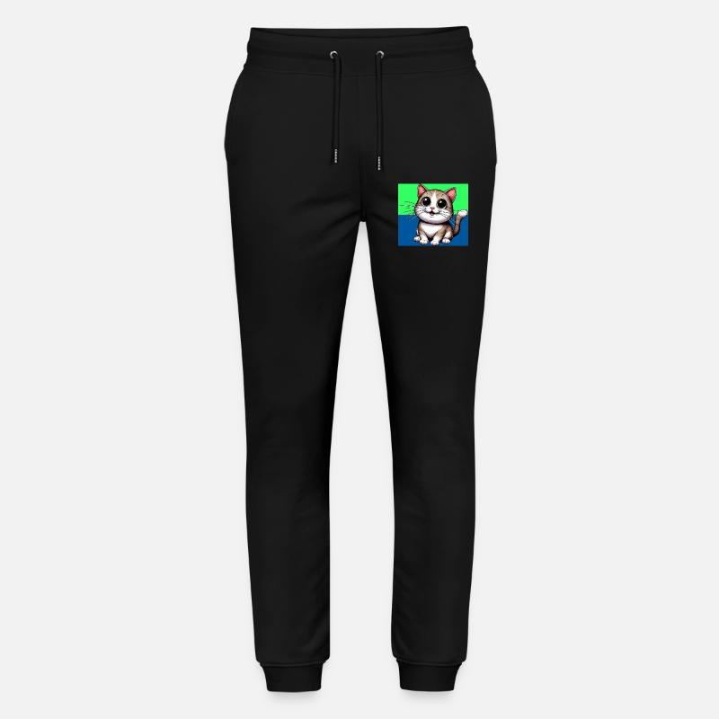 Katze - Stanley/Stella Unisex Bio Jogginghose Mover  - Schwarz