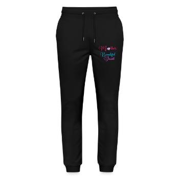 Belle chemise bijou de mère - Pantalon de jogging bio MOVER Stanley/Stella unisexe - noir - Devant - Marisol (170cm) & Nik (191cm)
