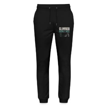 Climber Hourly Rate Funny - Stanley/Stella Mover Unisex Organic Jogging Trousers - black - Front - Marisol (170cm) & Nik (191cm)