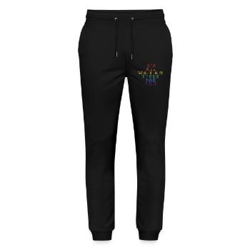 It's All Waiting There For You – Carla's Song Quote - Stanley/Stella Mover Unisex Organic Jogging Trousers - black - Front - Marisol (170cm) & Nik (191cm)