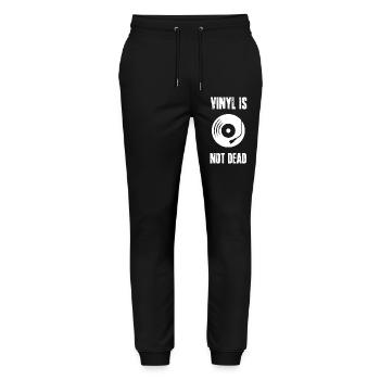 Vinyl is not dead - Pantalon de jogging bio MOVER Stanley/Stella unisexe - noir - Devant - Marisol (170cm) & Nik (191cm)