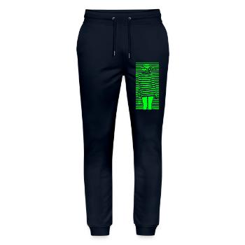 Schöne weibliche Farbe Mode bunte Frau Kunst - Stanley/Stella Unisex Bio Jogginghose Mover  - Navy - Vorne - Marisol (170cm) & Nik (191cm)