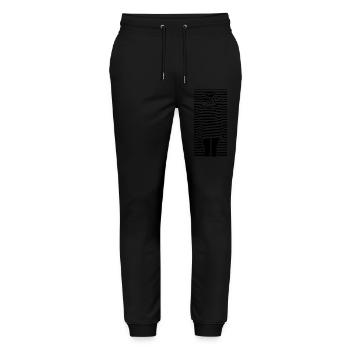 Belle femme peinture mode colorée femme art - Pantalon de jogging bio MOVER Stanley/Stella unisexe - noir - Devant - Marisol (170cm) & Nik (191cm)