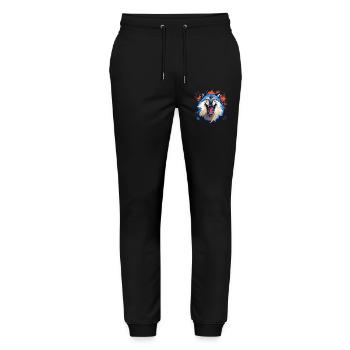 Big Bad Wolf - Stanley/Stella Mover Unisex Organic Jogging Trousers - black - Front - Marisol (170cm) & Nik (191cm)