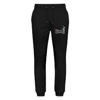 Verfolge Meine Träume - Stanley/Stella Unisex Bio Jogginghose Mover  - Schwarz - Vorne - Marisol (170cm) & Nik (191cm)