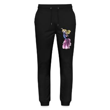 Mermaid - Stanley/Stella Mover Unisex Organic Jogging Trousers - black - Front - Marisol (170cm) & Nik (191cm)