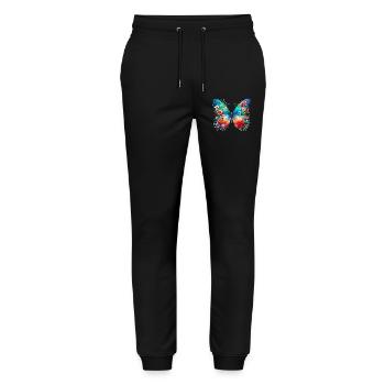 Papillon - Pantalon de jogging bio MOVER Stanley/Stella unisexe - noir - Devant - Marisol (170cm) & Nik (191cm)