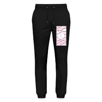 "It's a Girl - 2025 Kollektion" - Stanley/Stella Unisex Bio Jogginghose Mover  - Schwarz - Vorne - Marisol (170cm) & Nik (191cm)