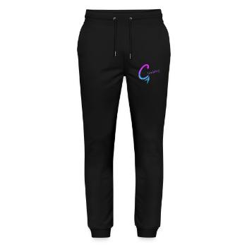 Climbing Circle Gradient Design Climbing Climbing - Stanley/Stella Mover Unisex Organic Jogging Trousers - black - Front - Marisol (170cm) & Nik (191cm)