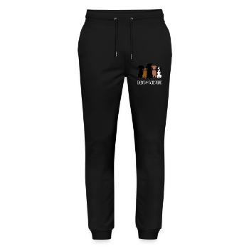 Dogs Are My Favorite People - Stanley/Stella Mover Unisex Organic Jogging Trousers - black - Front - Marisol (170cm) & Nik (191cm)