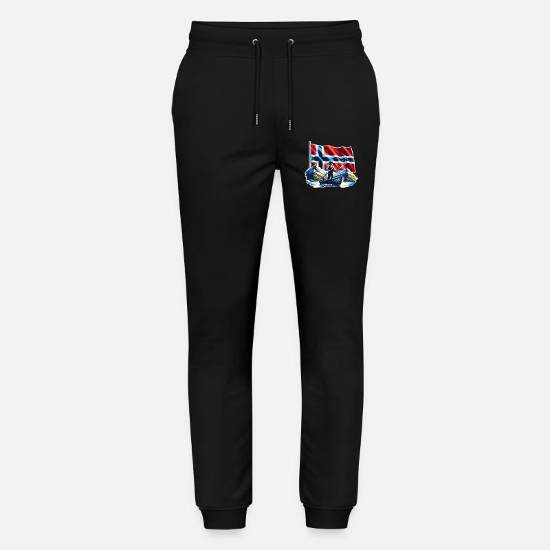Norwegen Angeln - Stanley/Stella Unisex Bio Jogginghose Mover - Schwarz