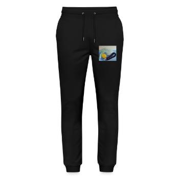 still life - Stanley/Stella Mover Unisex Organic Jogging Trousers - black - Front - Marisol (170cm) & Nik (191cm)
