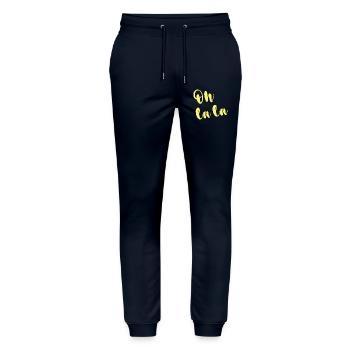 OH LA LA - Stanley/Stella Unisex Bio Jogginghose Mover  - Navy - Vorne - Marisol (170cm) & Nik (191cm)