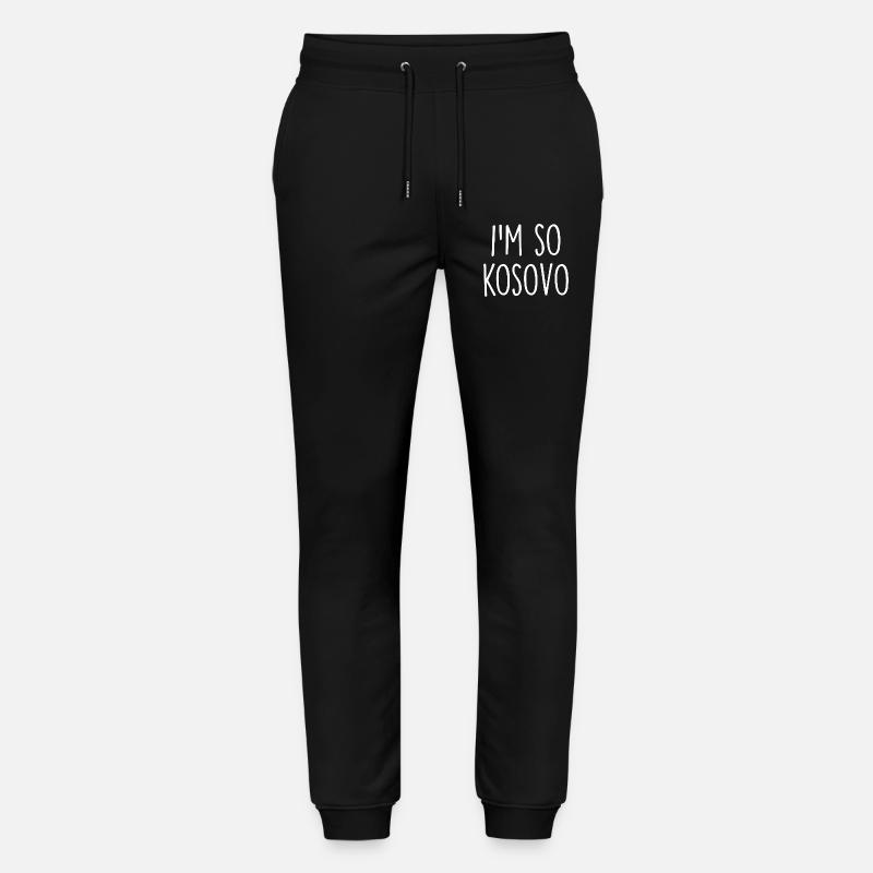 Kosovo - Stanley/Stella Unisex Bio Jogginghose Mover  - Schwarz