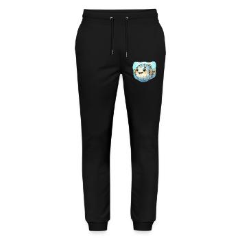 Puffer Fish Kawaii Underwater Delight - Stanley/Stella Mover Unisex Organic Jogging Trousers - black - Front - Marisol (170cm) & Nik (191cm)