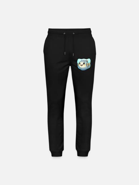 Puffer Fish Kawaii Underwater Delight - Stanley/Stella Mover Unisex Organic Jogging Trousers - black