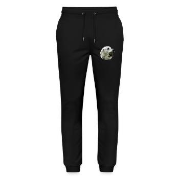 Labrador with Ball - Stanley/Stella Mover Unisex Organic Jogging Trousers - black - Front - Marisol (170cm) & Nik (191cm)