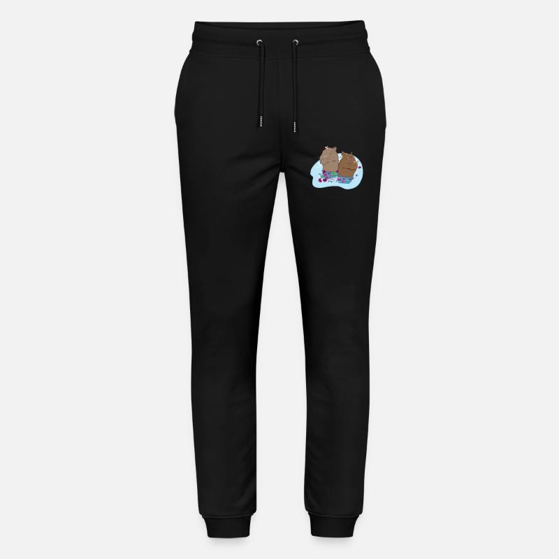 Capybaras verliebt - Stanley/Stella Unisex Bio Jogginghose Mover  - Schwarz