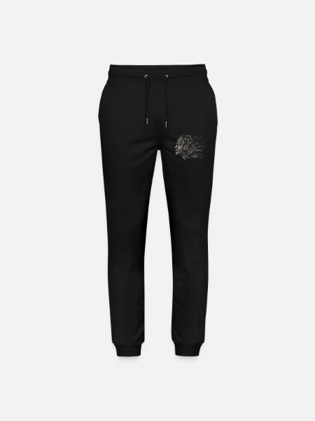 Brain in circuit design - Stanley/Stella Mover Unisex Organic Jogging Trousers - black
