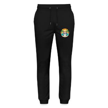 Kätzchen Lustige Cartoon Sommer Strand Sonnenbrille Cool - Stanley/Stella Unisex Bio Jogginghose Mover  - Schwarz - Vorne - Marisol (170cm) & Nik (191cm)