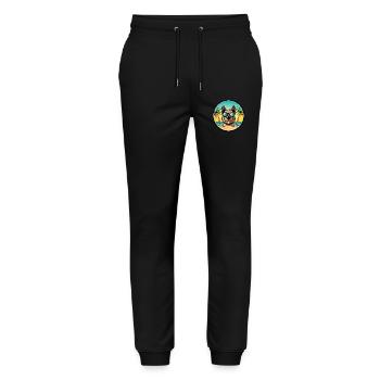 Gull Terrier Chien Race Dessin Animé Lunettes De Soleil Plage - Pantalon de jogging bio MOVER Stanley/Stella unisexe - noir - Devant - Marisol (170cm) & Nik (191cm)
