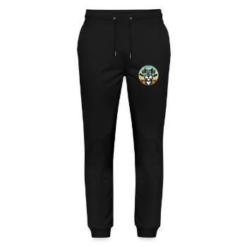 Lunettes de soleil miniatures Schnauzer Dog Breed Cartoon - Pantalon de jogging bio MOVER Stanley/Stella unisexe - noir - Devant - Marisol (170cm) & Nik (191cm)