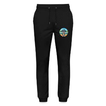 Bluetick Coonhound Dog Breed Lunettes de soleil de dessin animé - Pantalon de jogging bio MOVER Stanley/Stella unisexe - noir - Devant - Marisol (170cm) & Nik (191cm)