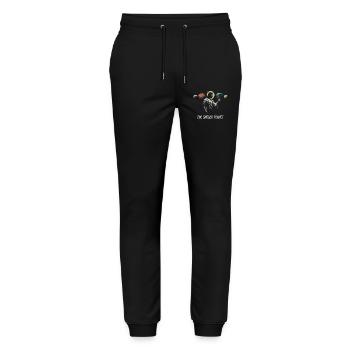 Der auserwählte Planet Künstlerisches Design - Stanley/Stella Unisex Bio Jogginghose Mover  - Schwarz - Vorne - Marisol (170cm) & Nik (191cm)