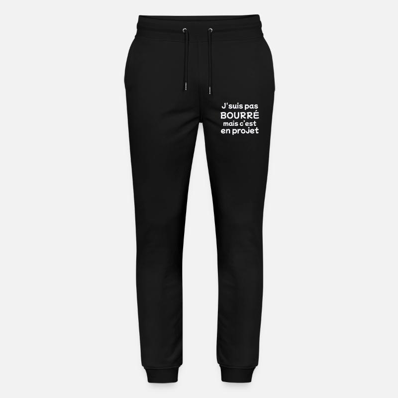 drunk, drunk, alcohol, drinker - Stanley/Stella Mover Unisex Organic Jogging Trousers - black