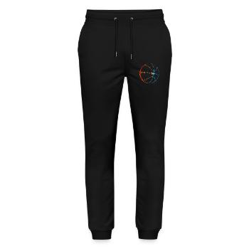 Idée cadeau pour un joueur de basket-ball Baller - Pantalon de jogging bio MOVER Stanley/Stella unisexe - noir - Devant - Marisol (170cm) & Nik (191cm)
