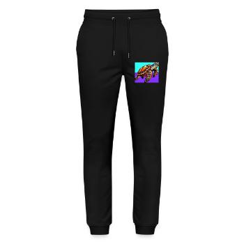 turtle - Stanley/Stella Mover Unisex Organic Jogging Trousers - black - Front - Marisol (170cm) & Nik (191cm)