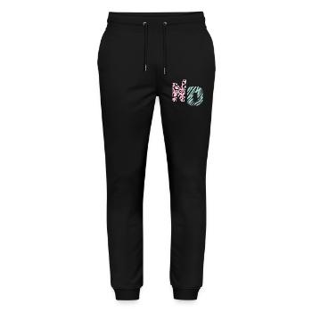 Non - Pantalon de jogging bio MOVER Stanley/Stella unisexe - noir - Devant - Marisol (170cm) & Nik (191cm)