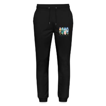 Antigua Barbuda Travel – Caribbean Beach & Sea - Stanley/Stella Mover Unisex Organic Jogging Trousers - black - Front - Marisol (170cm) & Nik (191cm)