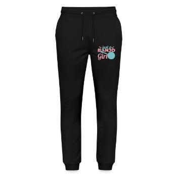 Drôle de fille de banjo - Pantalon de jogging bio MOVER Stanley/Stella unisexe - noir - Devant - Marisol (170cm) & Nik (191cm)