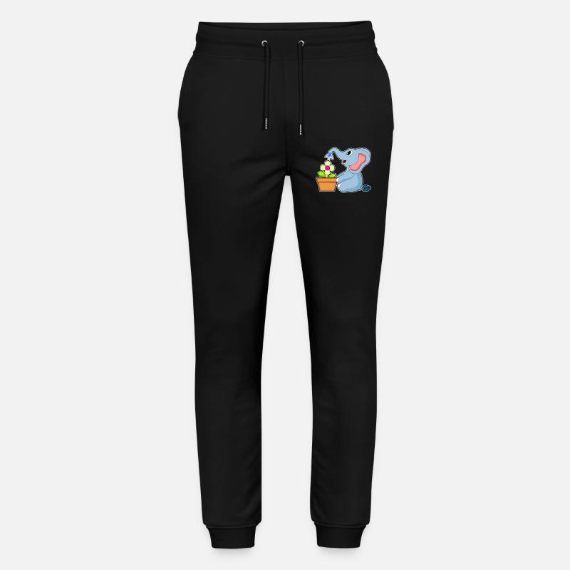 Fleur de pot de fleurs d’éléphant - Pantalon de jogging bio MOVER Stanley/Stella unisexe - noir