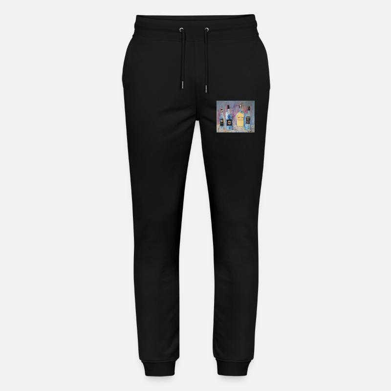 Expressive Weinflaschen vier Freunde - Stanley/Stella Unisex Bio Jogginghose Mover  - Schwarz