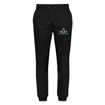 Sailing - Sailboat - Stanley/Stella Mover Unisex Organic Jogging Trousers - black - Front - Marisol (170cm) & Nik (191cm)