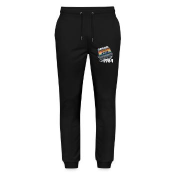 Cassette May 1984 Vintage 1984 Birthday 1984 - Stanley/Stella Mover Unisex Organic Jogging Trousers - black - Front - Marisol (170cm) & Nik (191cm)