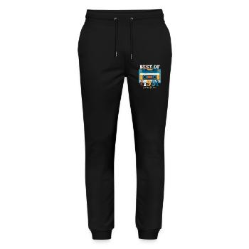 Cassette June 1991 Vintage 1991 Birthday 1991 - Stanley/Stella Mover Unisex Organic Jogging Trousers - black - Front - Marisol (170cm) & Nik (191cm)