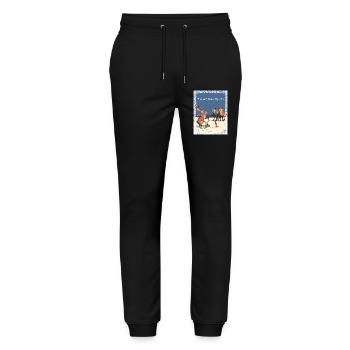 Prüfung des Schicksals - Stanley/Stella Unisex Bio Jogginghose Mover  - Schwarz - Vorne - Marisol (170cm) & Nik (191cm)