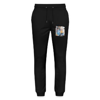 Nur ein weiterer Tropfen... - Stanley/Stella Unisex Bio Jogginghose Mover  - Schwarz - Vorne - Marisol (170cm) & Nik (191cm)