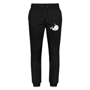 Narwal - Stanley/Stella Unisex Bio Jogginghose Mover  - Schwarz - Vorne - Marisol (170cm) & Nik (191cm)