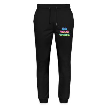 Do Your Thing Motivations Statement Style - Stanley/Stella Mover Unisex Organic Jogging Trousers - black - Front - Marisol (170cm) & Nik (191cm)
