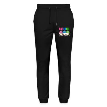 Baseball Lifestyle Cupcakes Sweet - Stanley/Stella Mover Unisex Organic Jogging Trousers - black - Front - Marisol (170cm) & Nik (191cm)